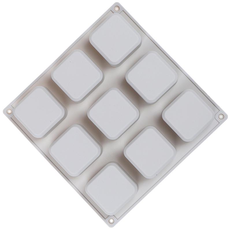 9-ти полостные квадратные силиконовые формы для мыла мыловарение своими руками мыловарение шоколадная форма