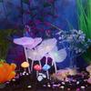 1pc Aquariums Accessories Artificial Coral Reef Glowing Lotus Leaf Mushroom Luminous Stones Fish