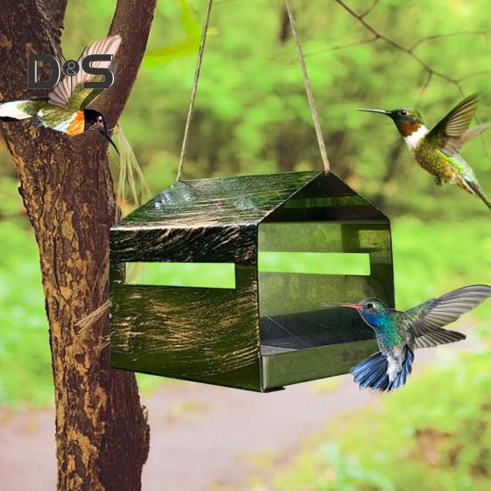 Кормушка для птиц для уличного подвесного скворечника в деревенском стиле, кормушка для диких птиц для наружного декора сада, патио, заднего двора