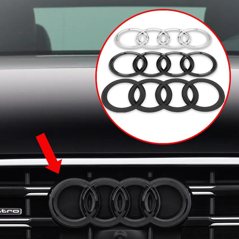 2026 ABS Car Rear Front Badge Sticker Styling Decoration Emblem For 4UYUE C6 C5 B5 C7 B6 B7 B8 B9 D3 Q3 Q5 Q7 TT Auto Logo Accessories
