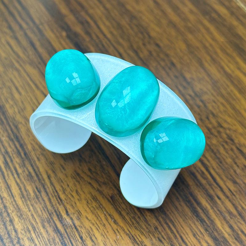 Минималистичный Браслет-Браслет из Акрилового Камня в Стиле Легкой Роскоши