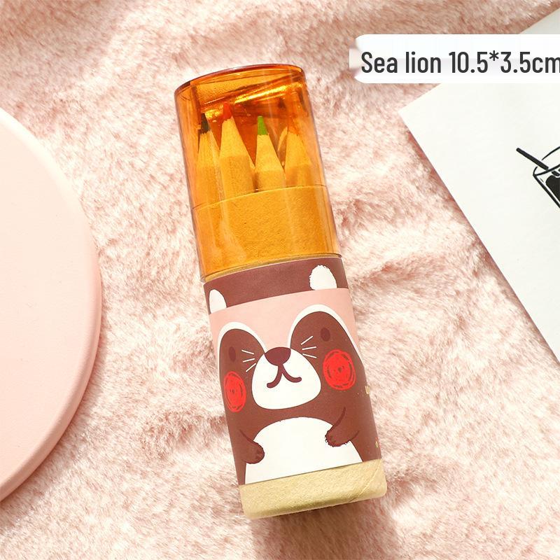 Мини-набор карандашей из 12 цветов для детей - Милый, маленький и идеально подходит для раскрашивания и рисования