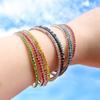 Bling одиночный браслет со стразами, ювелирные изделия, цветной браслет, модный эластичный браслет с кристаллами для мальчиков