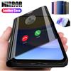 Book Transparent Mirror Leather Flip Case For Samsung Galaxy A05 A05S A15 A25 A35 A55 A 55 5G Clear Full Body Protection Cover