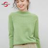 Women Sweater 100% Wool Turtleneck Knitted Pullover Winter Jumpers Female Knit Top Long Sleeves