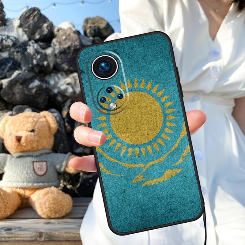 Флаг Казахстана Чехол Для Honor Magic 7 Lite 5 6 8 Pro X9a X9b X9c X9d X8b X8c 50 70 90 200 400 Win RT Обложка