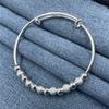 Charm 925 Sterling Silver Luxury Bead Bracelet Bracelet Cute Feminine Fashion Party Wedding Jewelry With Adjustable