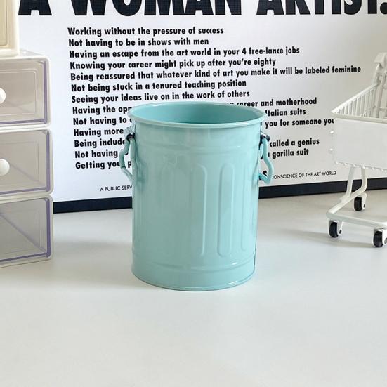 Cartoon Pen Holder Metal Storage Organizer for Pens Pencils Erasers Crayons Markers Large Capacity Desktop Pen Stand for Office School