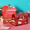 Christmas Snowman Santa Elk Mailbox Gift Box Red Christmas Mail Letter Post Box Decorative Storage Tin Box For Cookies Candies