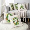 45X45Cm English Letter Grass Petal Throw Pillow Cover Cushion Cover Pillow Cover Without Core