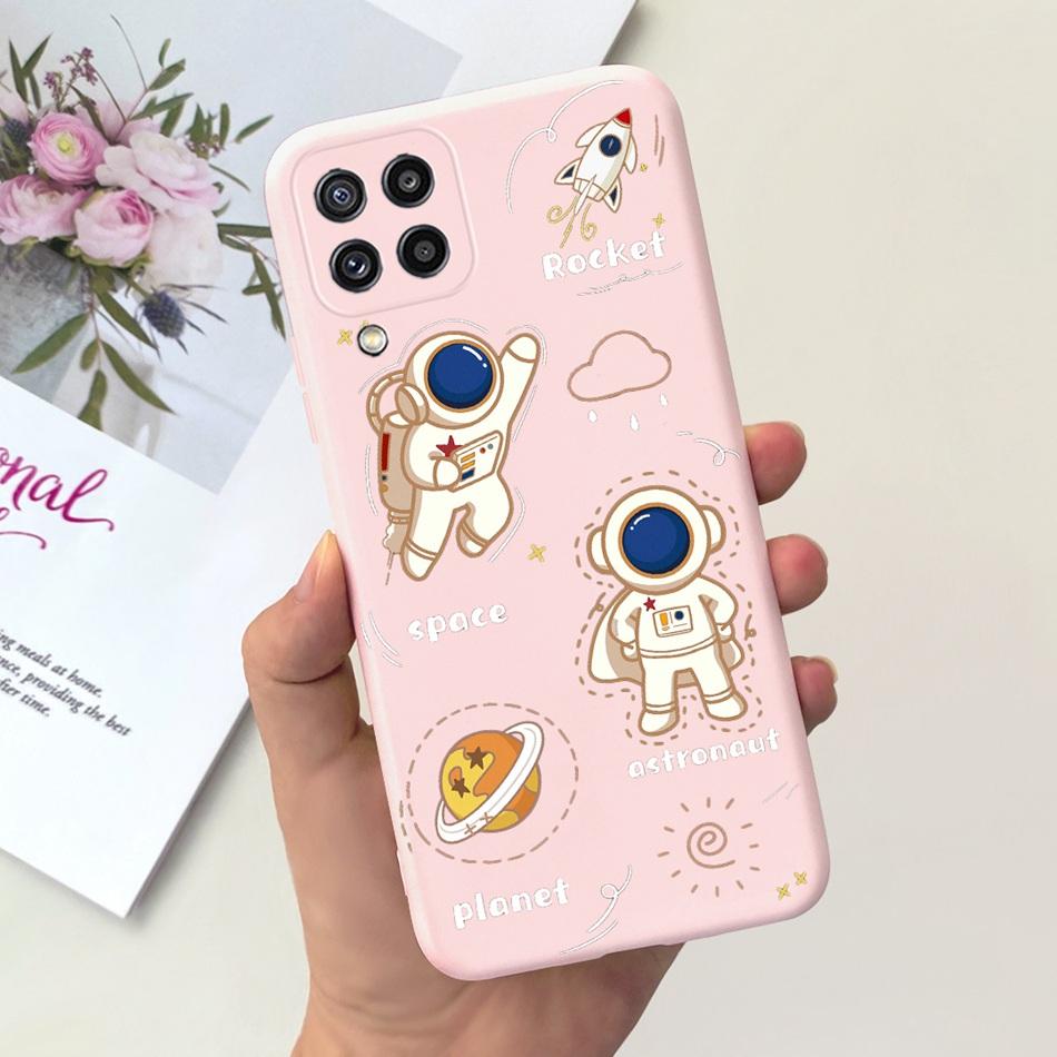 Чехол для телефона Samsung Galaxy M22 Samsung M22 F22 SM-M225F E225F Милый Мультяшный Кот Конфетный Цвет Мягкий Силикон Задняя Крышка Телефона