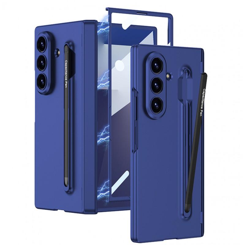 Slim Magnetic Foldable Case With S Pen Slot Galaxy Z Fold6 Fold7 Shockproof PC Cover Matte Finish