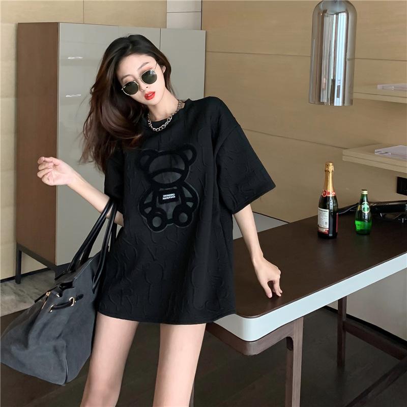 YYFS Женские модные повседневные летние весенние блузки и рубашки с круглым вырезом с короткими рукавами