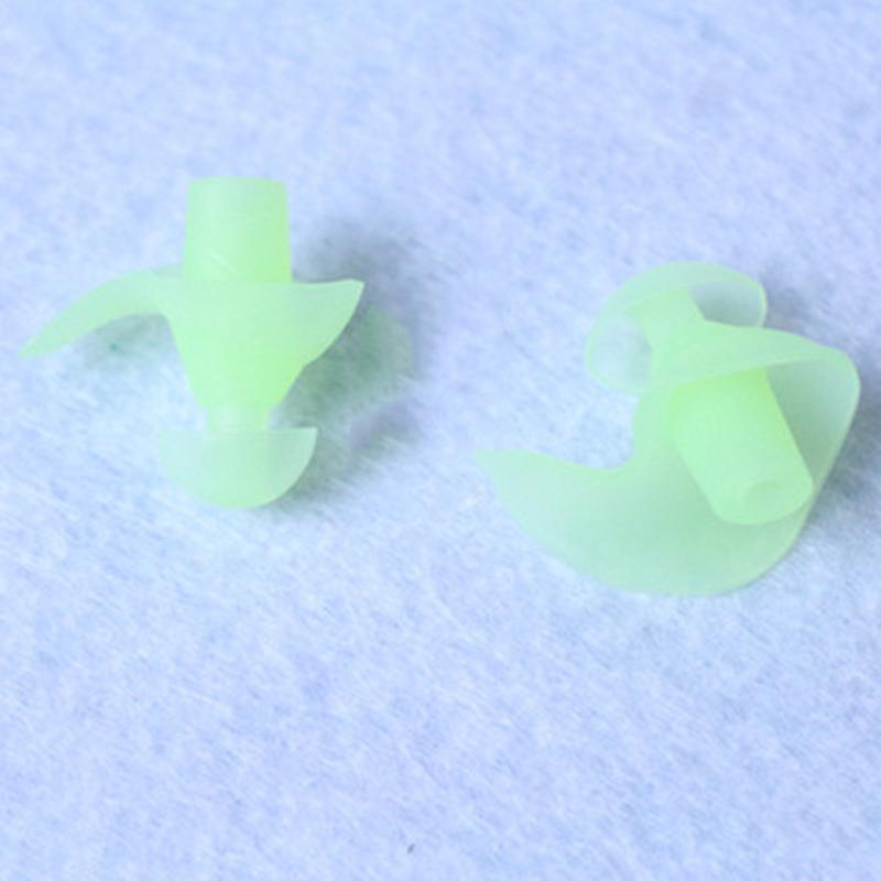 1 Pair Soft Environmental Silicone Spiral Waterproof Dust-Proof Earplugs Water Sports Swim Accessories