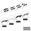 YCGQ2 Chrome Black Logo Explorer Emblem Leters Car Front Hood Emblem Bonnet Bagde For Ford Explorer 4 5 6 Explorer Sticker Accessories