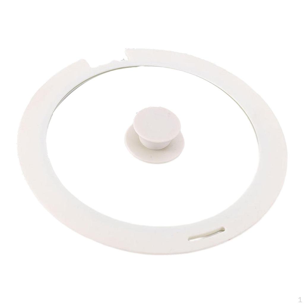 Glass Top Lid with Silicone Edge for Kitchen Use