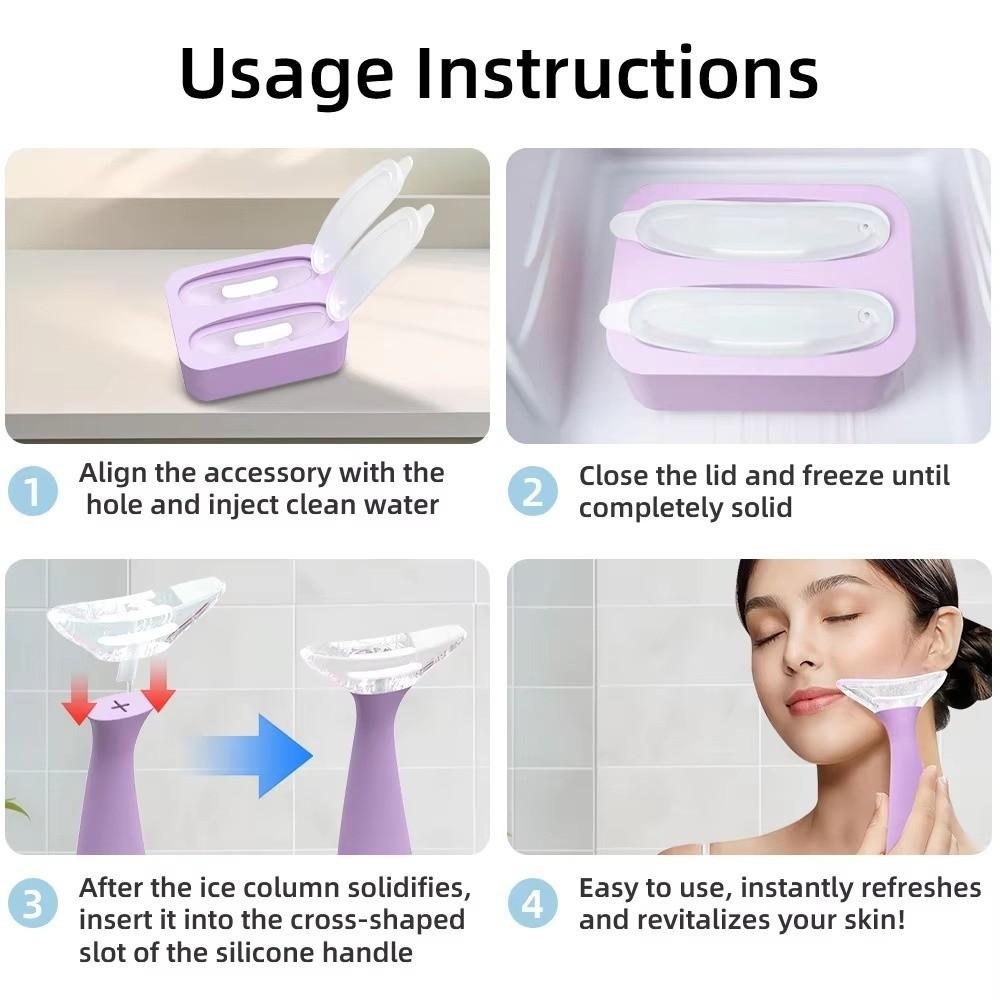 Non Electric Facial Massager Reduce Swelling Facial Cold Therapy Instrument  Women Skincare