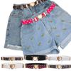 Elastic Adjustable Kids Heart Belt Waist Belt Dresses Girls Elastic Belts