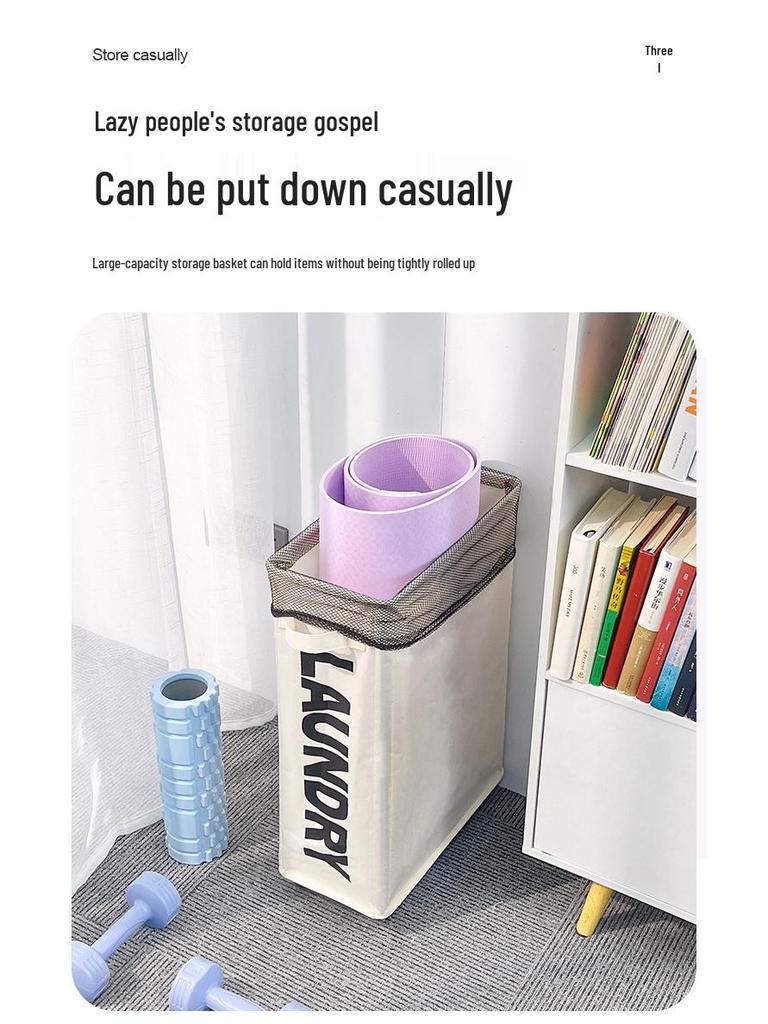 Single Compartment Oxford Cloth Laundry Basket and Storage Box for Bedroom