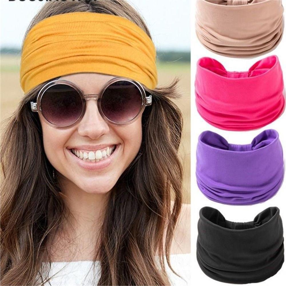 Эластичная повязка для волос для йоги однотонная головной убор аксессуары для бега спортивная повязка женская