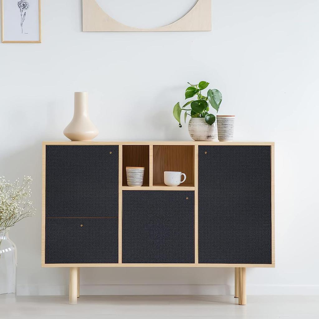 Матовая черная самоклеящаяся и съемная виниловая водонепроницаемая контактная бумага для шкафов, столешниц, настенного покрытия