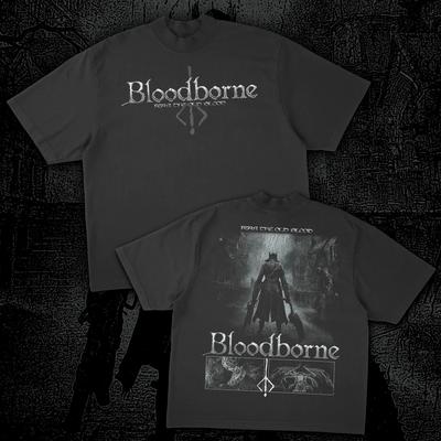 2026 Bloodborne Curse - Страх Древней Крови Печатный Топ с Коротким Рукавом, Мужская и Женская Летняя Хлопковая Удобная Свободная Футболка