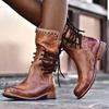 Women's Sandals Autumn 2024 New  Women's Fashion Boots Knight  Thick Heel Midsole Comfortable and Warm Casual Chaussures