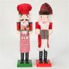 Деревянные рождественские щелкунчики, фигурка солдата-пекаря, игрушечные украшения для праздника, рождественские украшения, полки, стол для дома