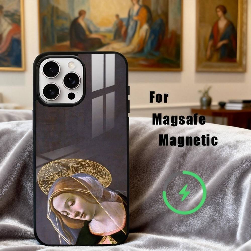 Чехол для телефона S-Sandro B-Botticelli R-Renaissance для iPhone 17,16,15,14,13,12,Plus,Pro,Max с магнитной беспроводной зарядкой MagSafe