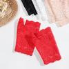 Fashion Sunscreen Half Finger Lace Gloves Driving Gloves Short Gloves Fingerless Mittens