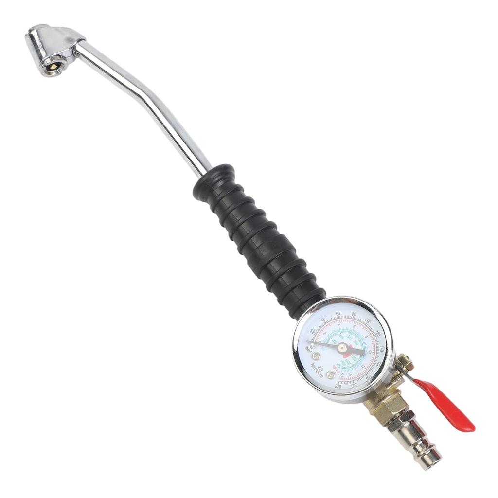 220PSI Air Tire Pressure Inflator with Valve for Car Truck Tire Pressure Gauge