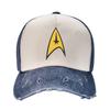 Star Treks Logo Outfit Unisex Women Trucker Hat Distressed Cotton Hats Cap Vintage Outdoor Running Golf Gift Headwear