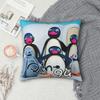 Чехлы для подушек с пингвинами из мультфильма Pingus, Мерч, Наволочка с принтом, Чехол для декоративной подушки, Домашний декор, На молнии, Разные размеры