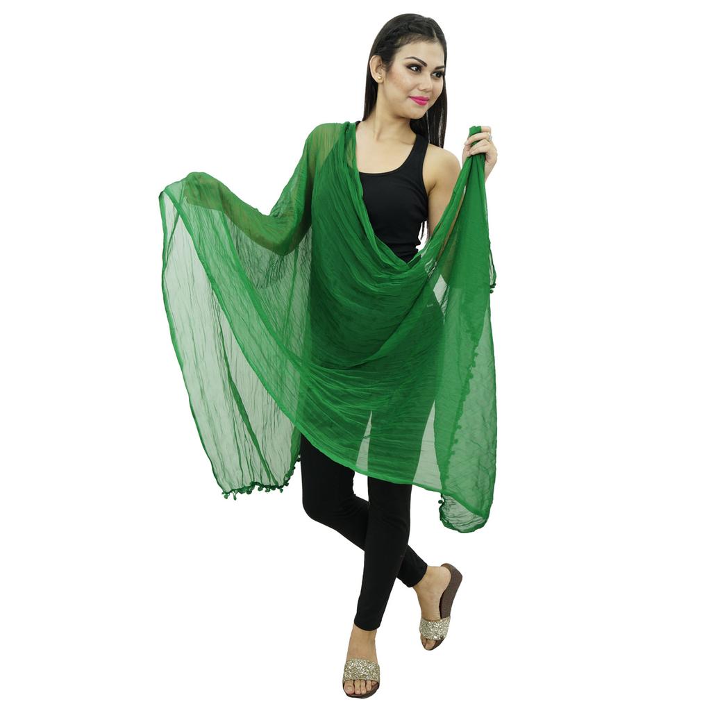 Длинные палантины из шифоновой смеси Dupatta, женские индийские шарфы с запахом, Chunni Indian
