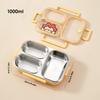 2/3 Grids Portable Divided Bento Box Microwave 304 Stainless Steel Lunch Box For Children Student Leak-proof Lunch Container