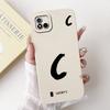 Для Realme C11 (2021) Счастливый чехол для телефона с первой буквой для Realme C11 2021 2020 RMX3231 RMX2185 Мягкий силиконовый противоударный чехол