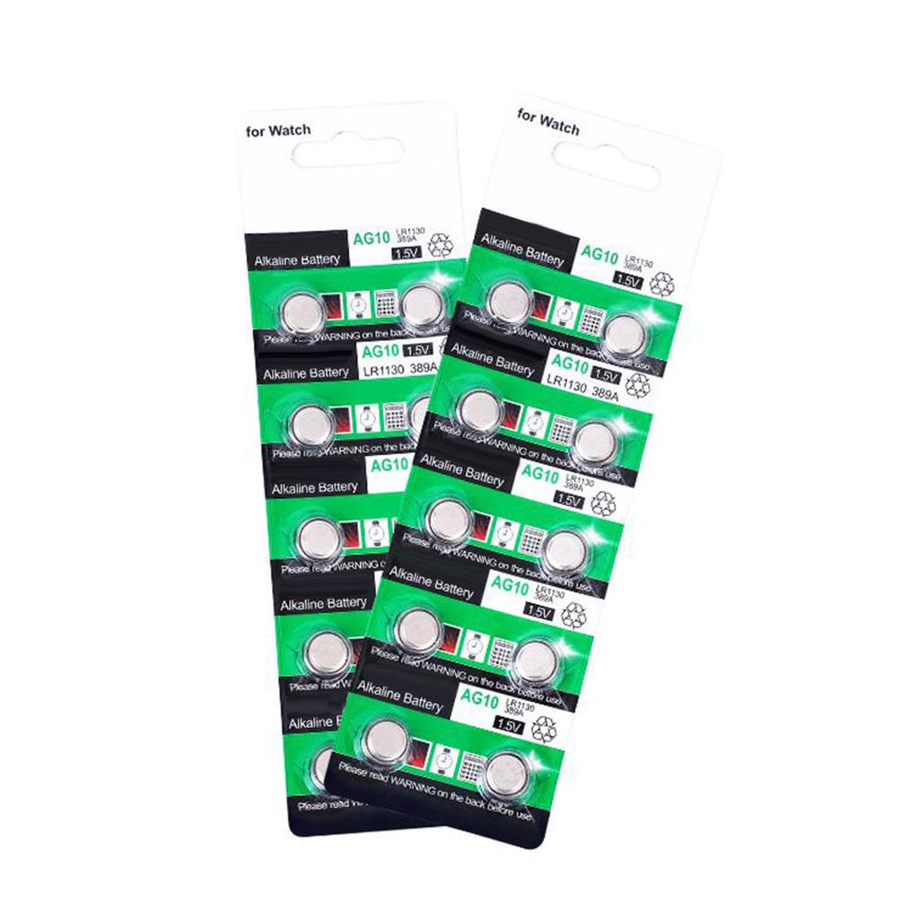 Длительный срок службы 20/10 шт AG10 LR1130 щелочные таблеточные батарейки для небольших электронных устройств бесключевого доступа игрушки
