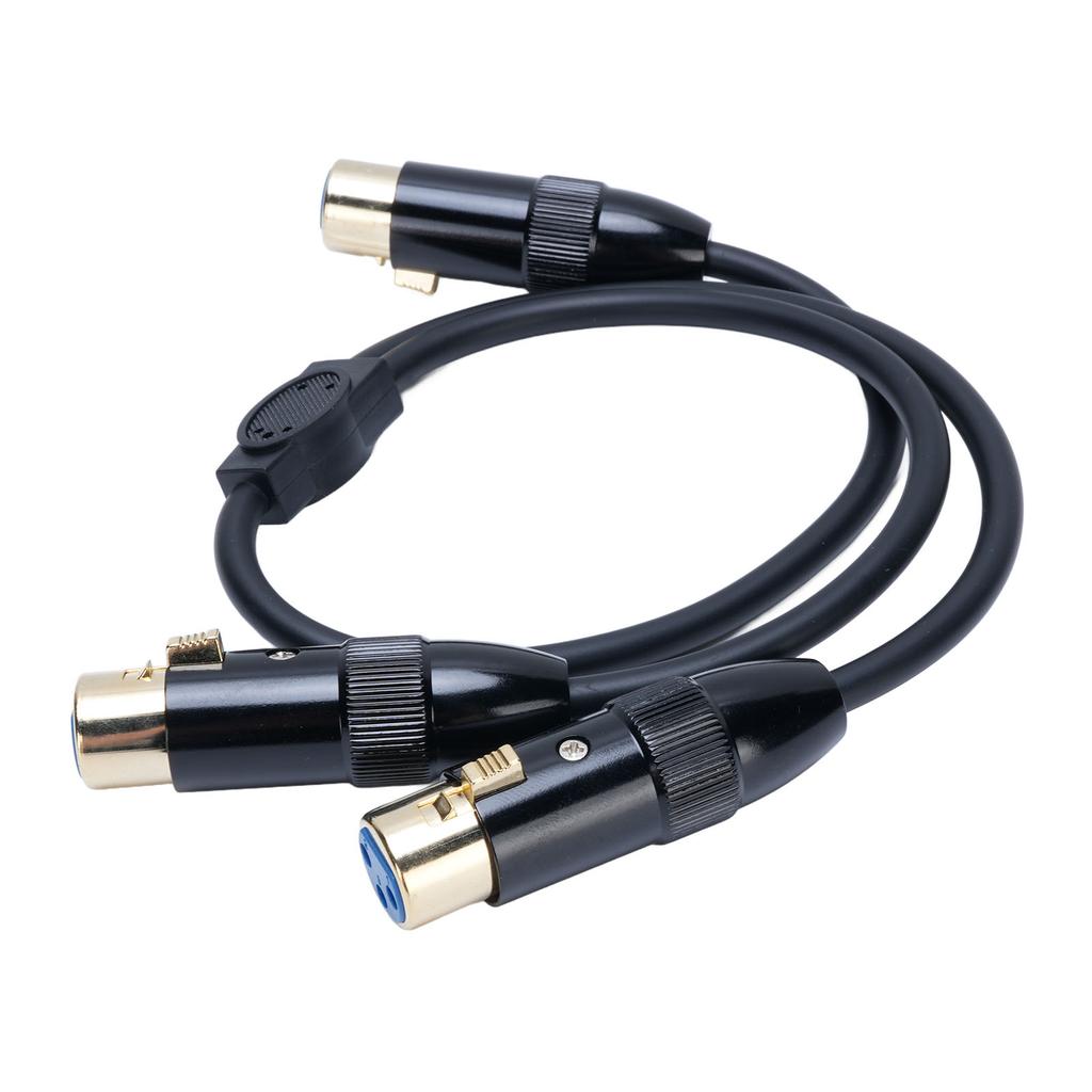 XLR Y-разветвитель кабель 3-контактный двойной XLR гнездо-гнездо балансный микрофонный переходной кабель для микшера 0