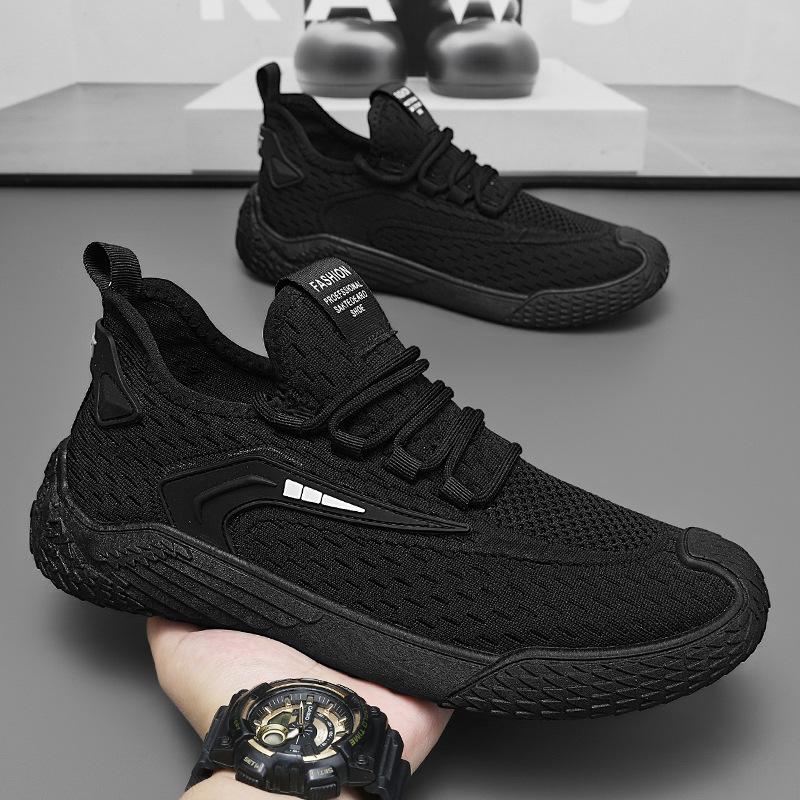 Кокосовые туфли летние новые дышащие сетчатые туфли fly-knit спортивные туфли повседневные папины туфли
