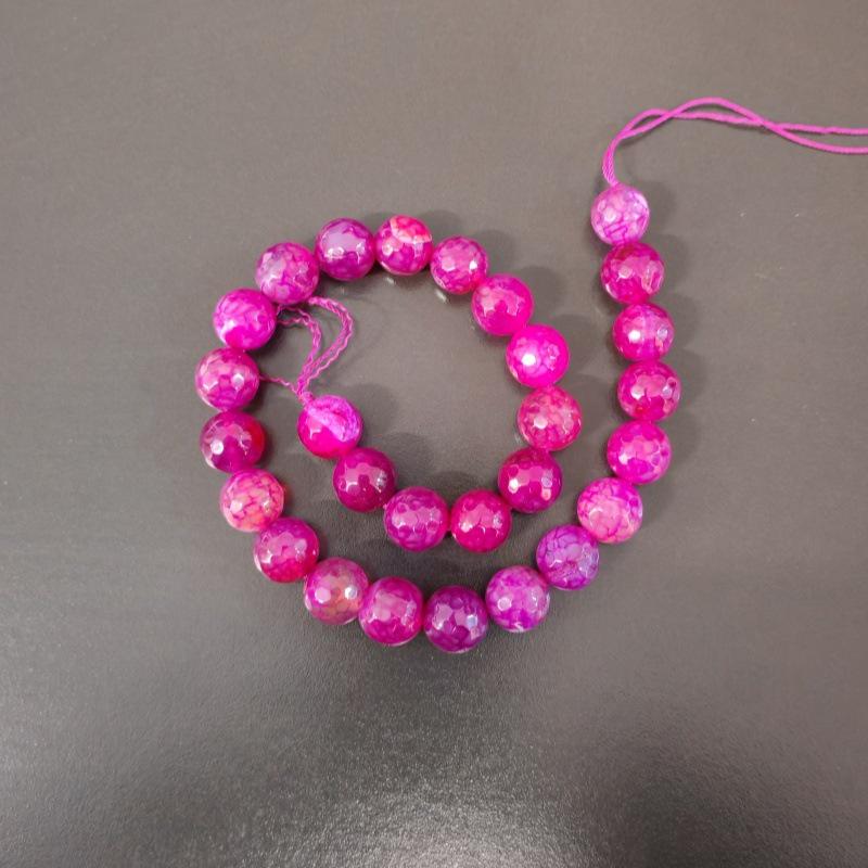 14 мм граненые круглые бусины из агата для изготовления ожерелий и браслетов своими руками