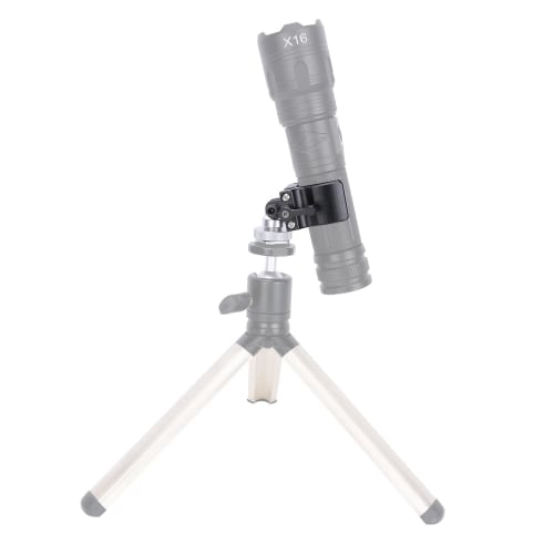 Niceyrig Shotgun Microphone Holder, Cold Shoe Camera Flashlight Holder, Aluminum Alloy (18-35mm) -549