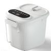 SOLLENT Electric Foot Bath, Deep Footbath Bucket with Far-Infrared Foot Bath, Automatic 47℃ Heating and Heating Function, Automatic Heating and Bubbl