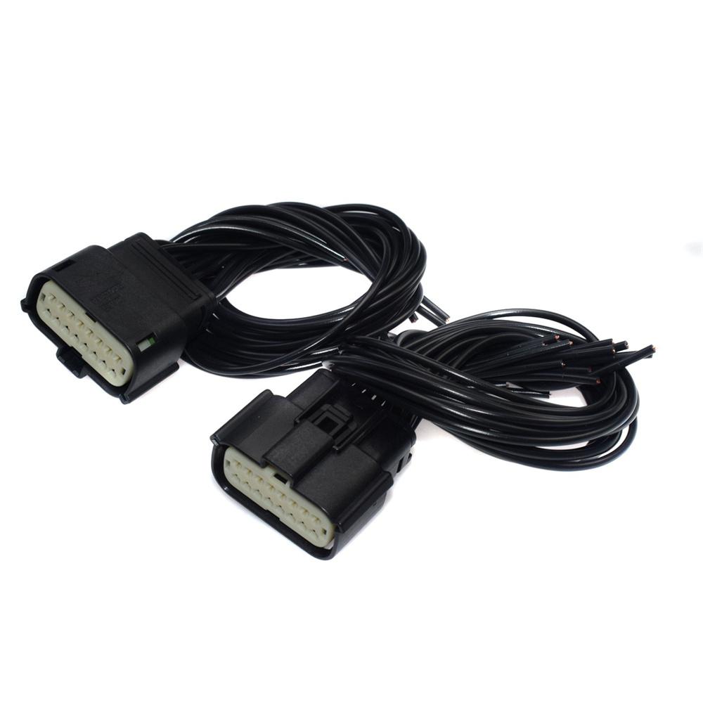 2Pcs 16 PIN Headlight Connector For Jeep Grand Cherokee Xenon SRT HID 68202814AA