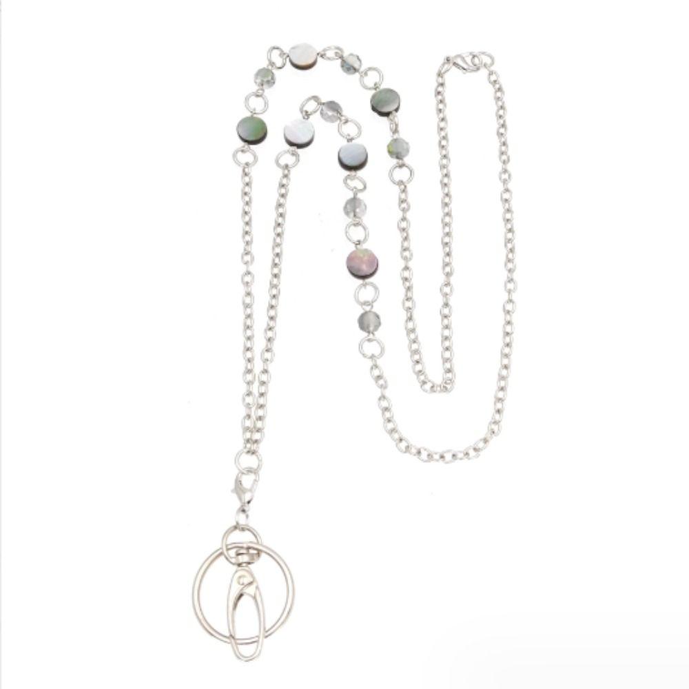 1 шт. Шнурки для ключей Ожерелье-шнурок из нержавеющей стали Держатель для бейджа ID-карты Модные шнурки Женские