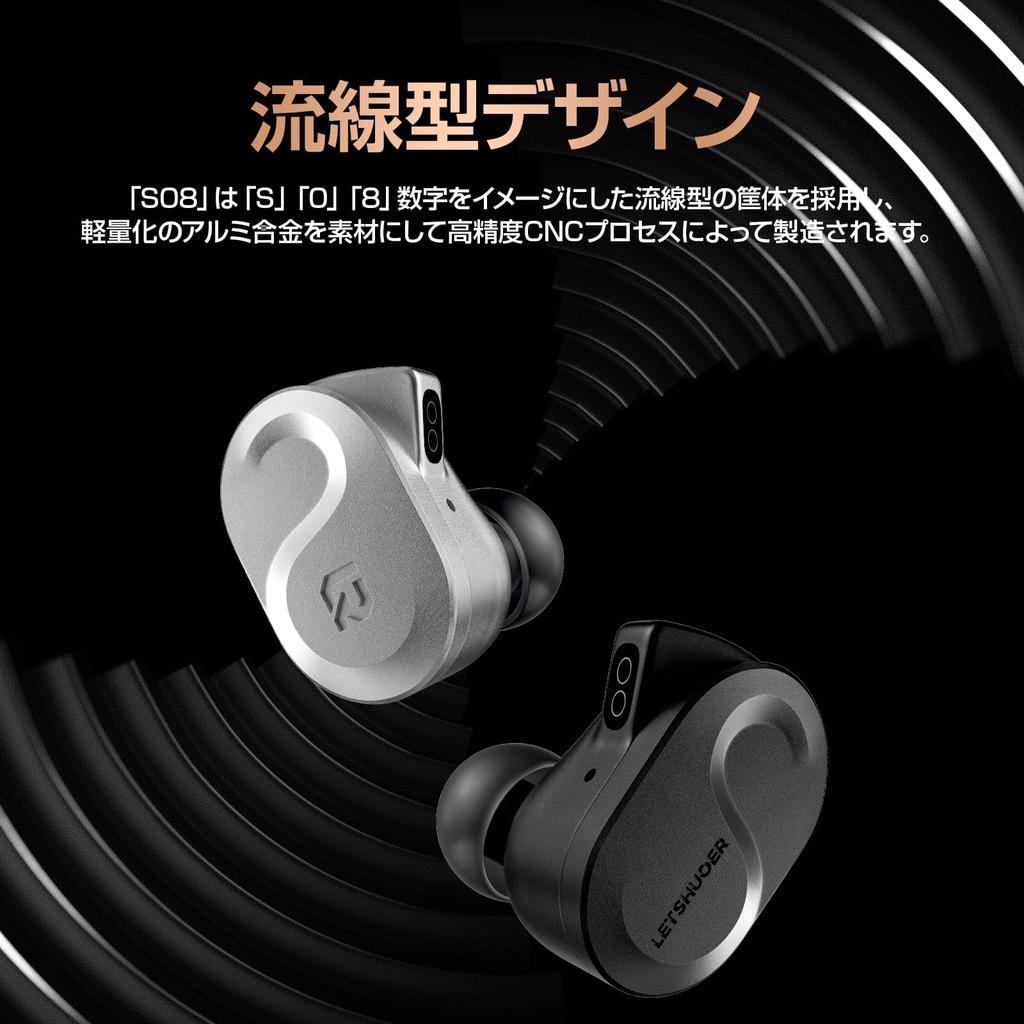 Награда 2025 года LETSHUOER S08 Проводные наушники, оснащенные 13-миллиметровым индивидуальным планарным драйвером 4-го поколения Проводные мониторные наушники 2pin Single Crystal