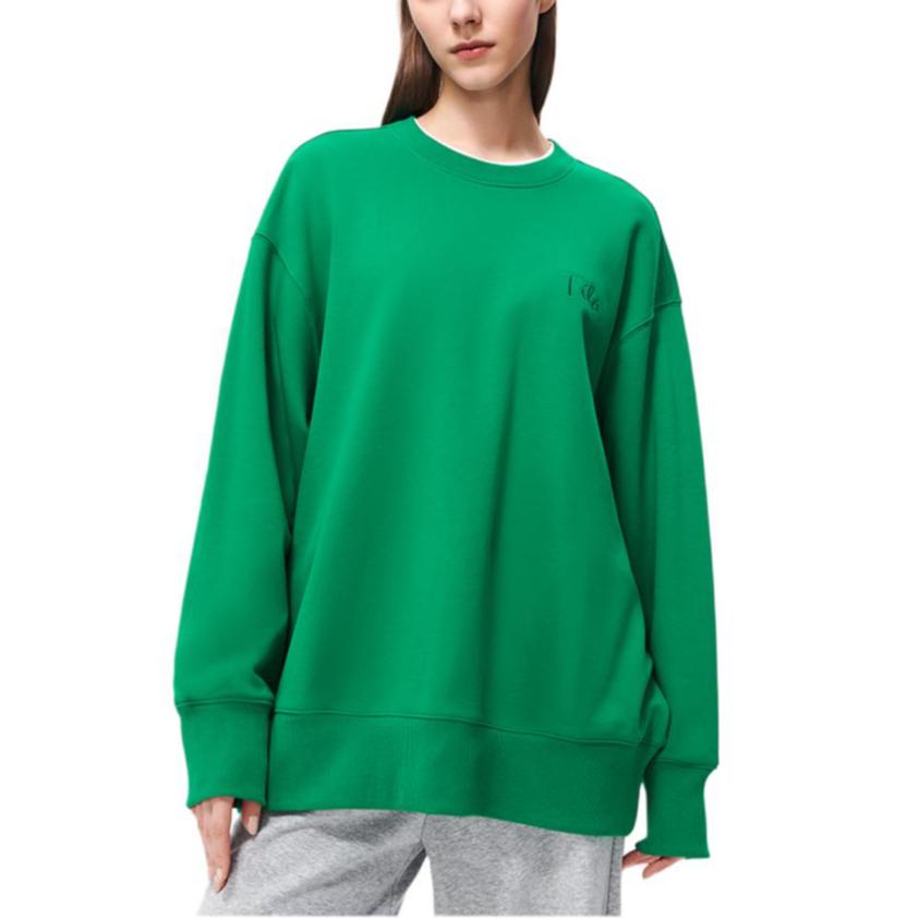 FILA Sweatshirts Unisex Lake Green Crew Neck Moderate F11U248201F-GN