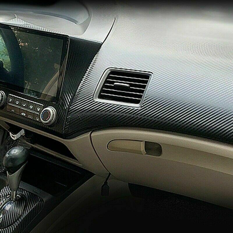 Наклейки для салона автомобиля 1 комплект 3D аксессуары из углеродного волокна