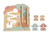 Tooky Toy [KataKoro 2 в 1 Горка] Обучающая деревянная горка-игрушка 2 в 1 Деревянная игрушка Лестница Падающие Шарики Вращающаяся Горка 1 год 2 года 3 года Малыш