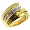 Gold Plated Ring 'Scarlett' Golden 2 Tones