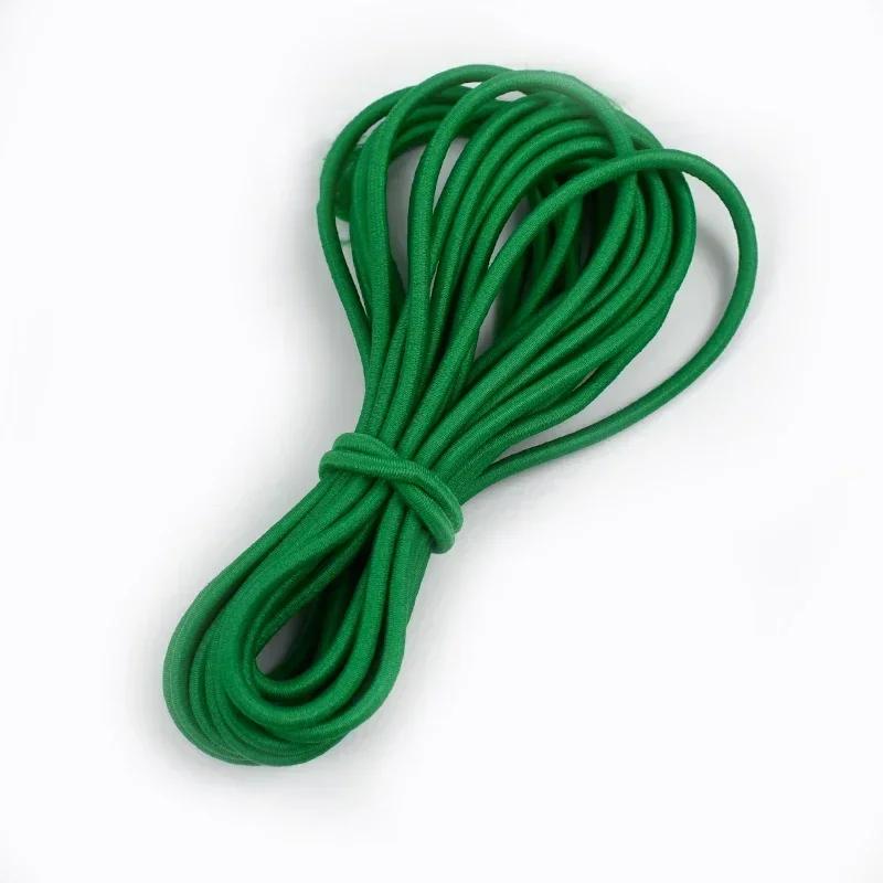 5/10/20 м 4 мм Многоцветная эластичная лента Круглая резинка для волос Банджи Шнурок для шляпы Резинки Одежда Пружинный шнур Швейная косая бейка